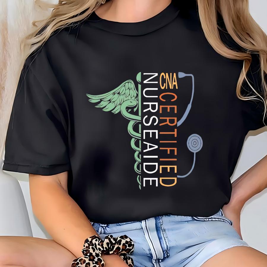 ® Personalized Cna Shirt, Custom Certified Nursing Assistant Tee, Nurse Appreciation Gift T-shirt