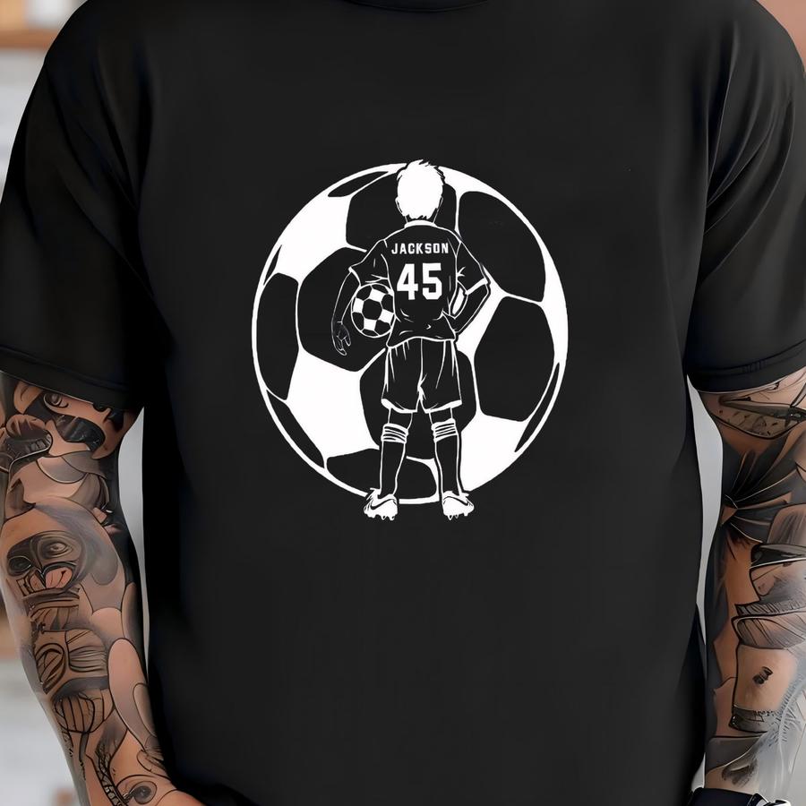 Custom Soccer Player Name Shirt: Soccer Team Gift T-shirt