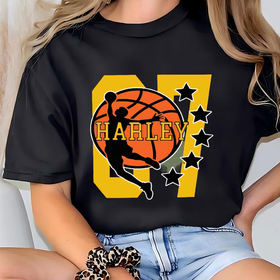 Personalized Basketball Shirt | Custom Youth Basketball Hoodie | Basketball Player Gift For Kids Adults T-shirt
