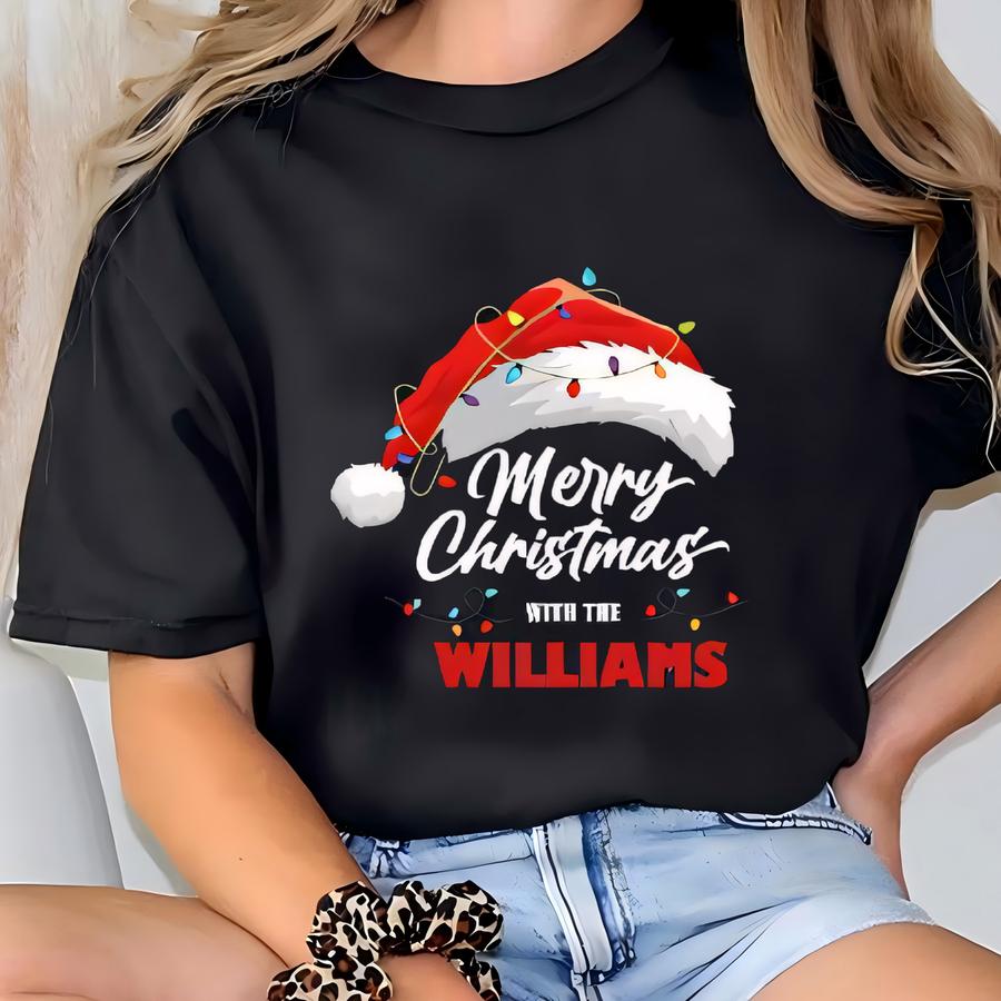 Merry Christmas With The Shirt, Custom Family Christmas Shirt With Name, Matching Christmas Tee T-shirt