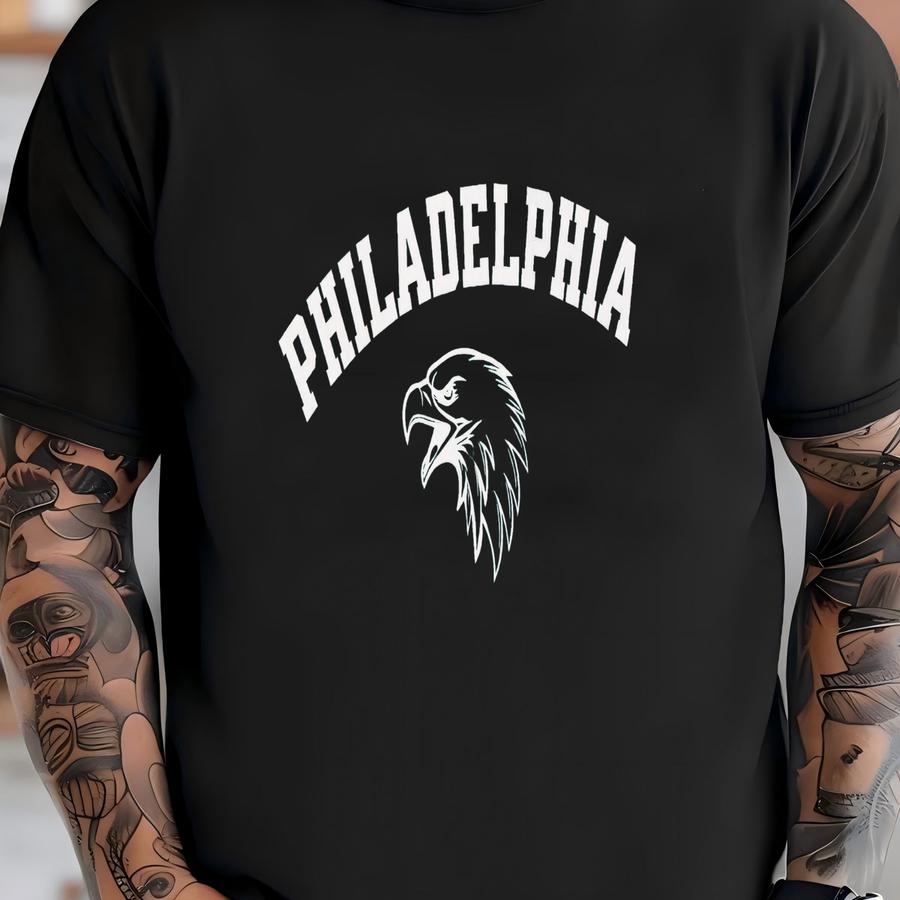 Vintage Philadelphia Shirt - Eagle Graphic Tee - Philly Fan Gift T-shirt