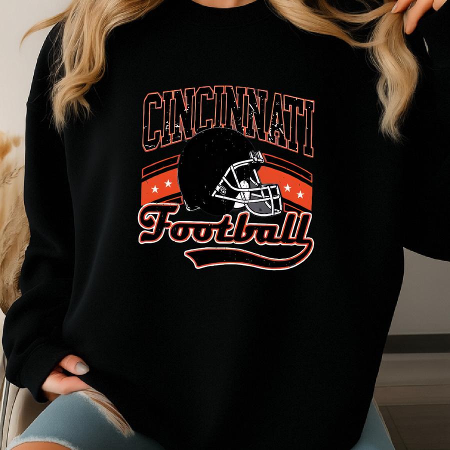 Cincinnati ® Shirt, Retro Cincinnati Fan Shirt Game Day T-shirt, Cincinnati Inspired Shirt, Tsf258 Sweatshirt