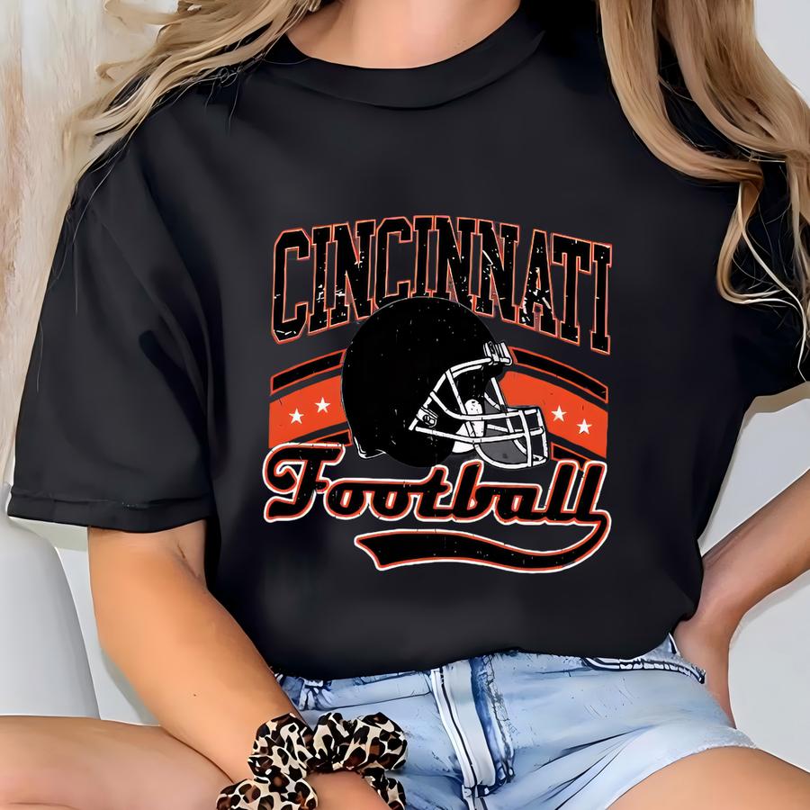 Cincinnati ® Shirt, Retro Cincinnati Fan Shirt Game Day Hoodie, Cincinnati Inspired Shirt, Tsf258 T-shirt