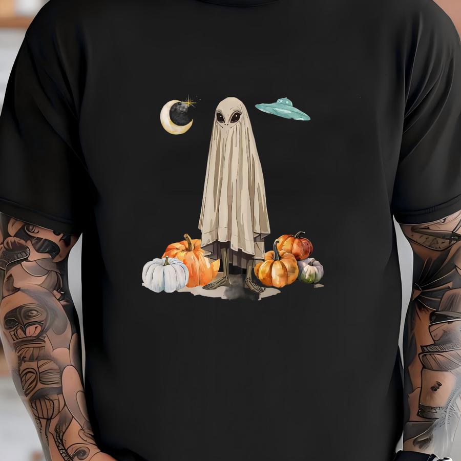 Alien Halloween Mug Spooky Season Halloween Coffee Mug Halloween Coffee Cups Ghost Mug Alien Ceramic Mug Retro Coffee Mugs Paranormal Gifts T-shirt