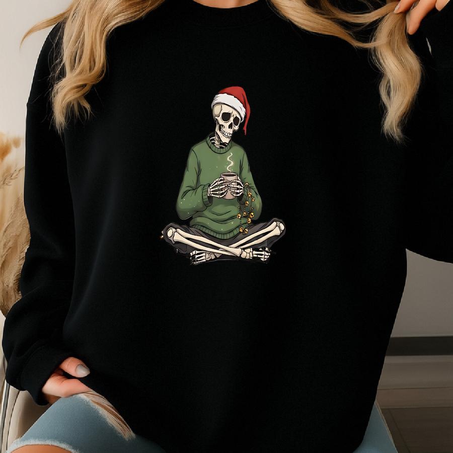 Christmas Skeleton Probably Just Gonna Jingle Some Of The Way I'm Tired Shirt, Funny Christmas Shirt, Christmas Jingle Shirt, Xmas Gift Sweatshirt