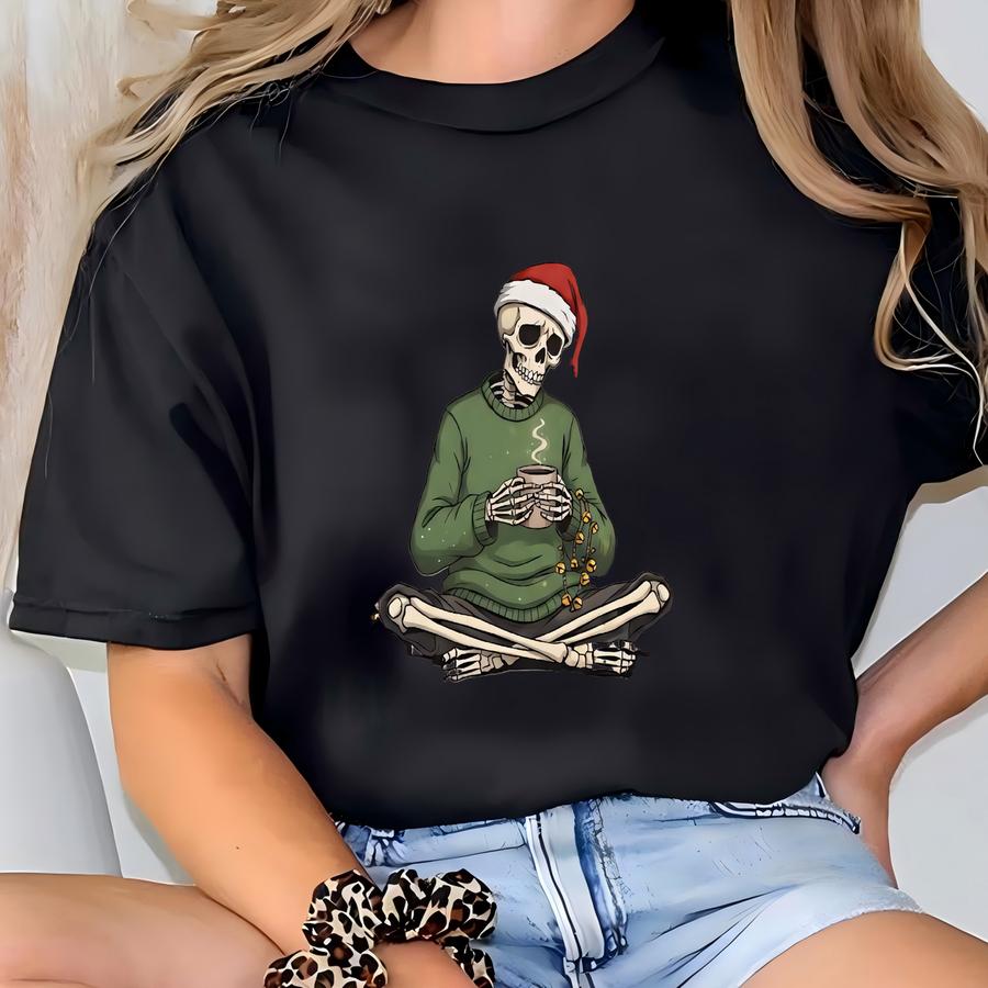 Christmas Skeleton Probably Just Gonna Jingle Some Of The Way I'm Tired Shirt, Funny Christmas Shirt, Christmas Jingle Shirt, Xmas Gift T-shirt