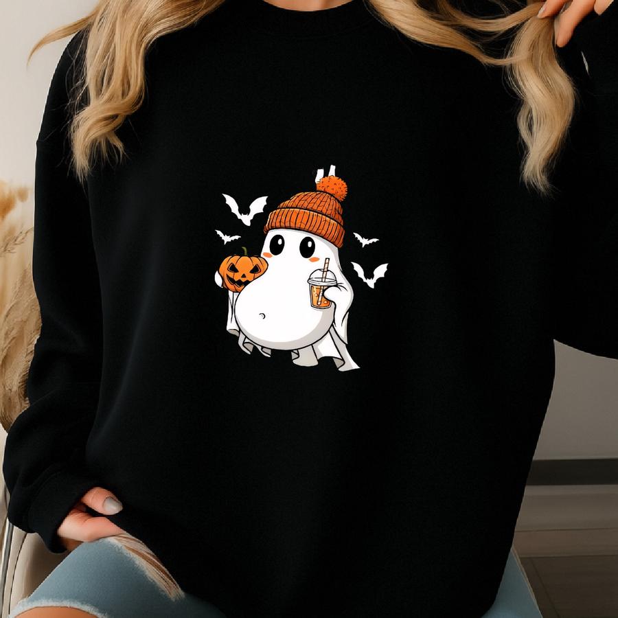 Don't Scare Me I Might Pee Funny Halloween Pregnant Ghost T-shirt, First Time Mom Gift, Pregnancy Reveal, Halloween Pregnancy Announcement Sweatshirt