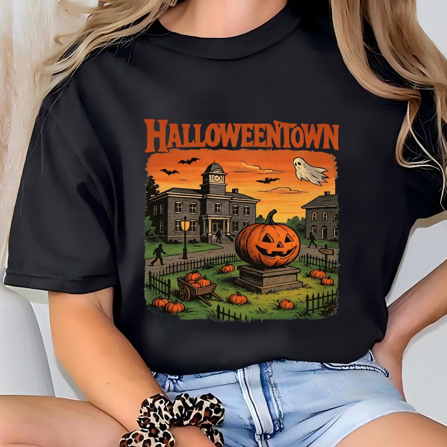 Retro Funny Est 1998 Fall Halloween University Graphic Tshirt For Women T-shirt