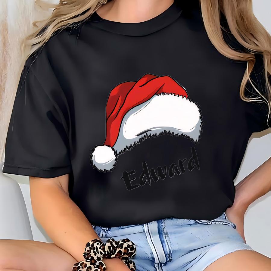 Custom Name Christmas Party Hoodie, Custom Christmas Shirt, Personalized Gift, Christmas Gift, Xmas Party Tee, Personalized Holiday Shirt T-shirt