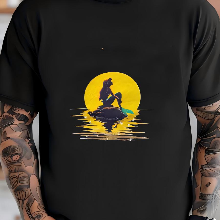 Vintage The Little Mermaid Sweatshirt Size Large / 1989 90s Walt Character Fantasy Film Anime Cartoon Sweater/ Crewneck Pullover T-shirt