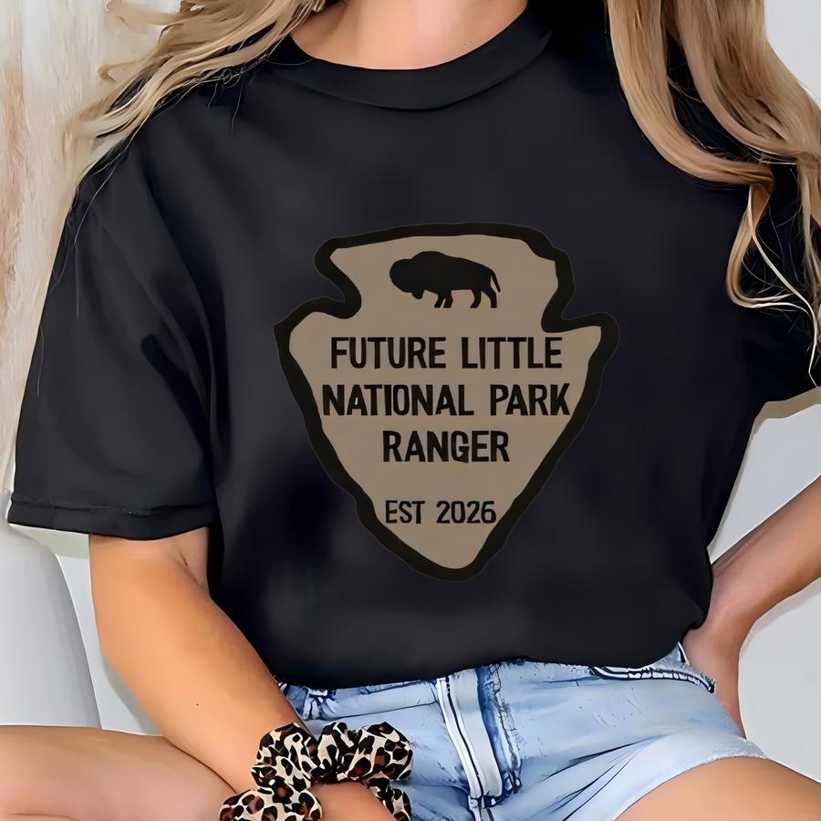 Pregnancy Announcement Baby Bodysuit | Little National Park Ranger Personalized Year Gift | Outdoor Adventure Baby Reveal | Nature Lover T-shirt