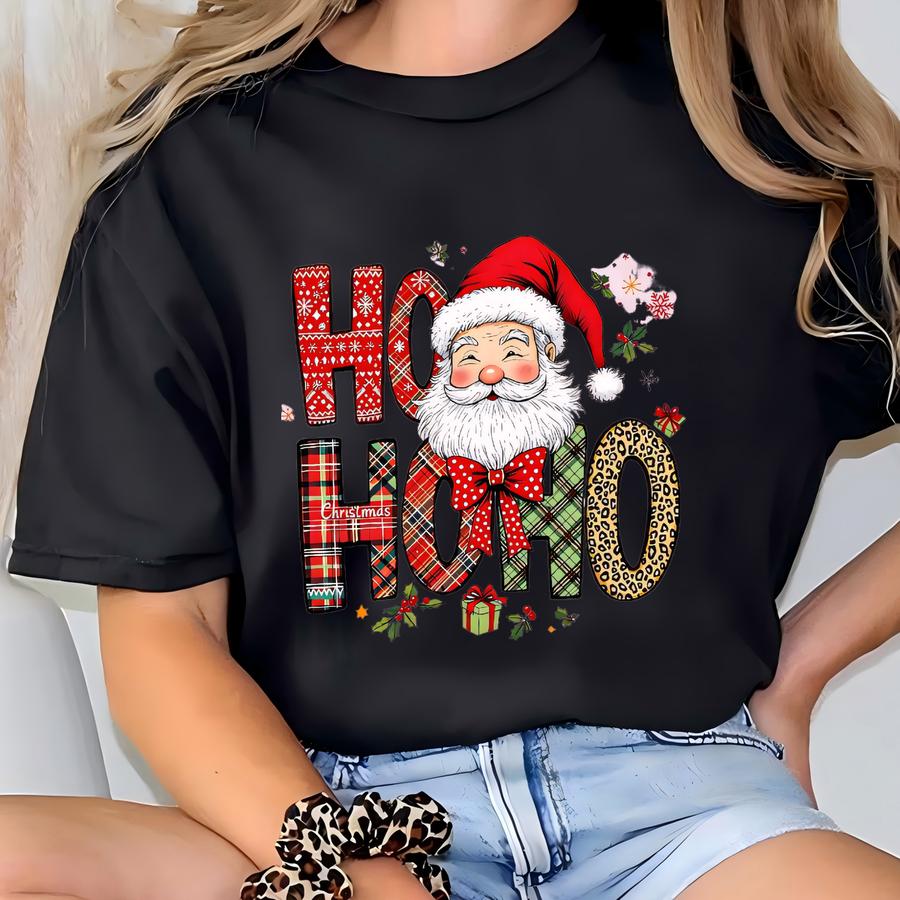 Christmas Santa Ho Ho Ho Tee - Funny Xmas Santa Shirt T-shirt