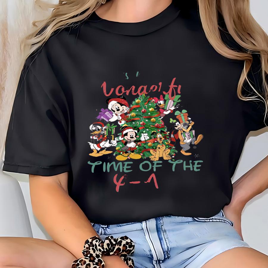 It's The Most Wonderful Time Of The Year Shirt, Cartoon And Friends Christmas Party 2025,  Friends Tee T-shirt