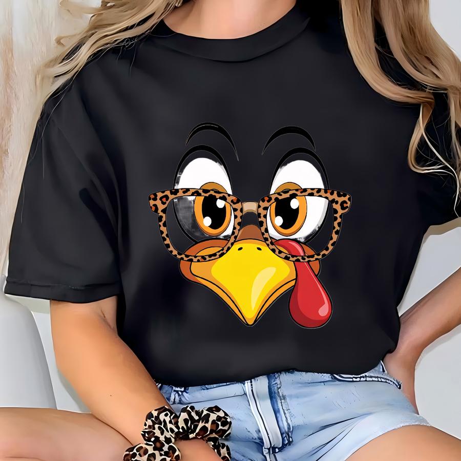 Funny Turkey Face Shirt, Cute Turkey Face Shirt, Family Matching Thanksgiving Sweatshirts, Thanksgiving Family Group Shirts, Cute Fall Shirt T-shirt