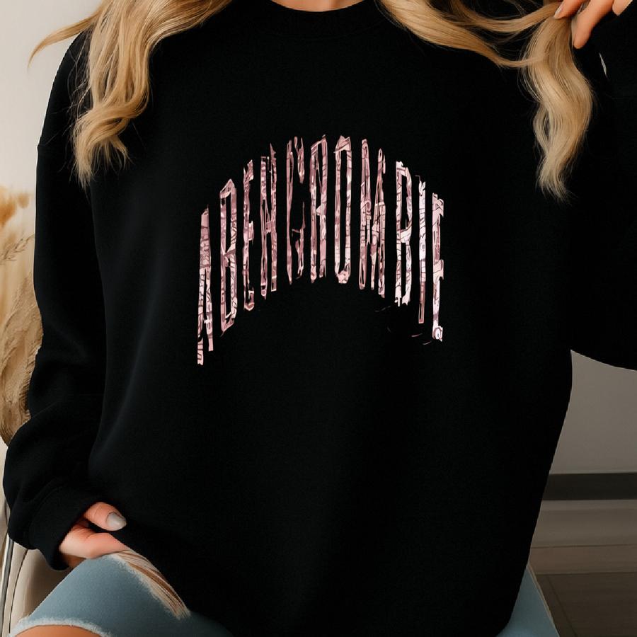 Vintage Y2k Abercrombie Fitch Chocolate Brown Cute Shirt Sweatshirt