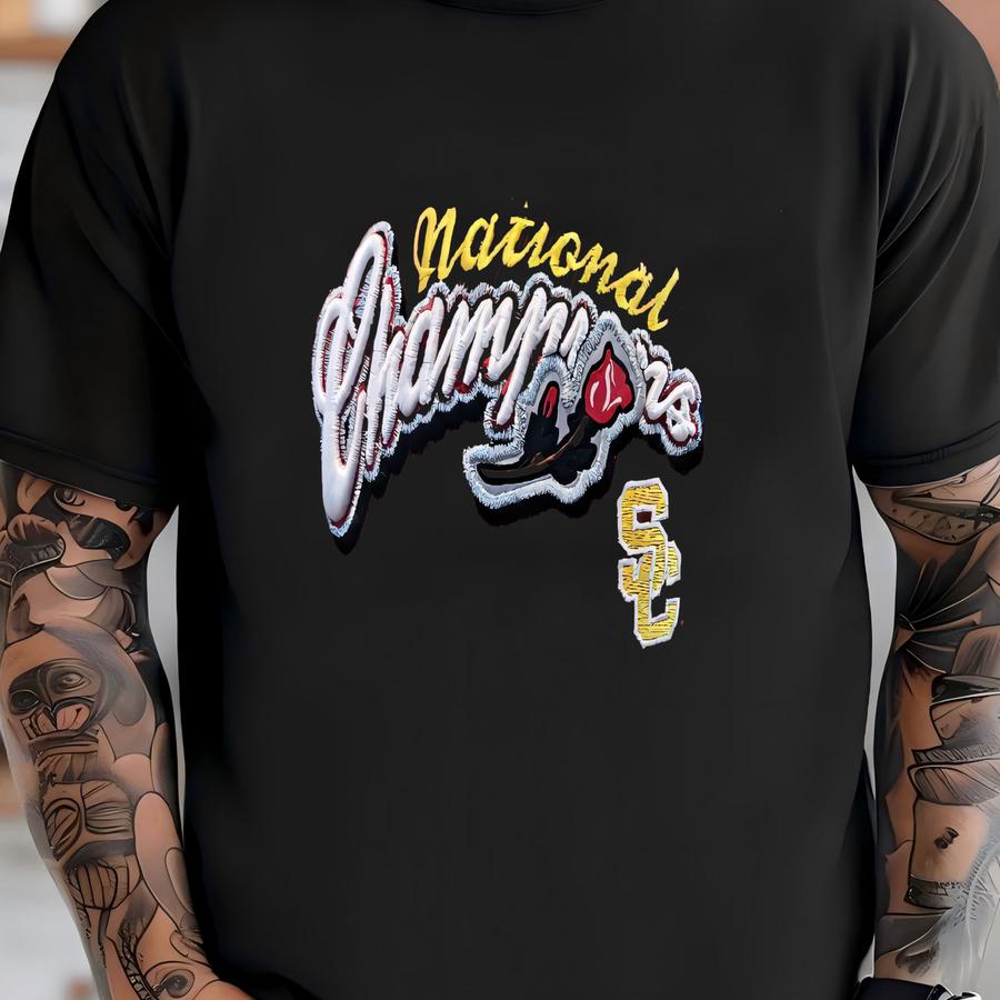 Vintage Usc National Champions 2005 Strapback Hat Cap Burgundy Ncaa Rose Bowl T-shirt