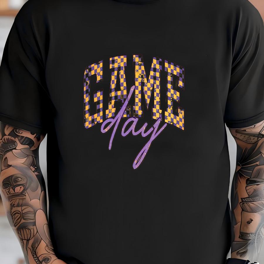 Gold Yellow Game Day Sweatshirt Long Or Short Sve Hoodie T-shirt