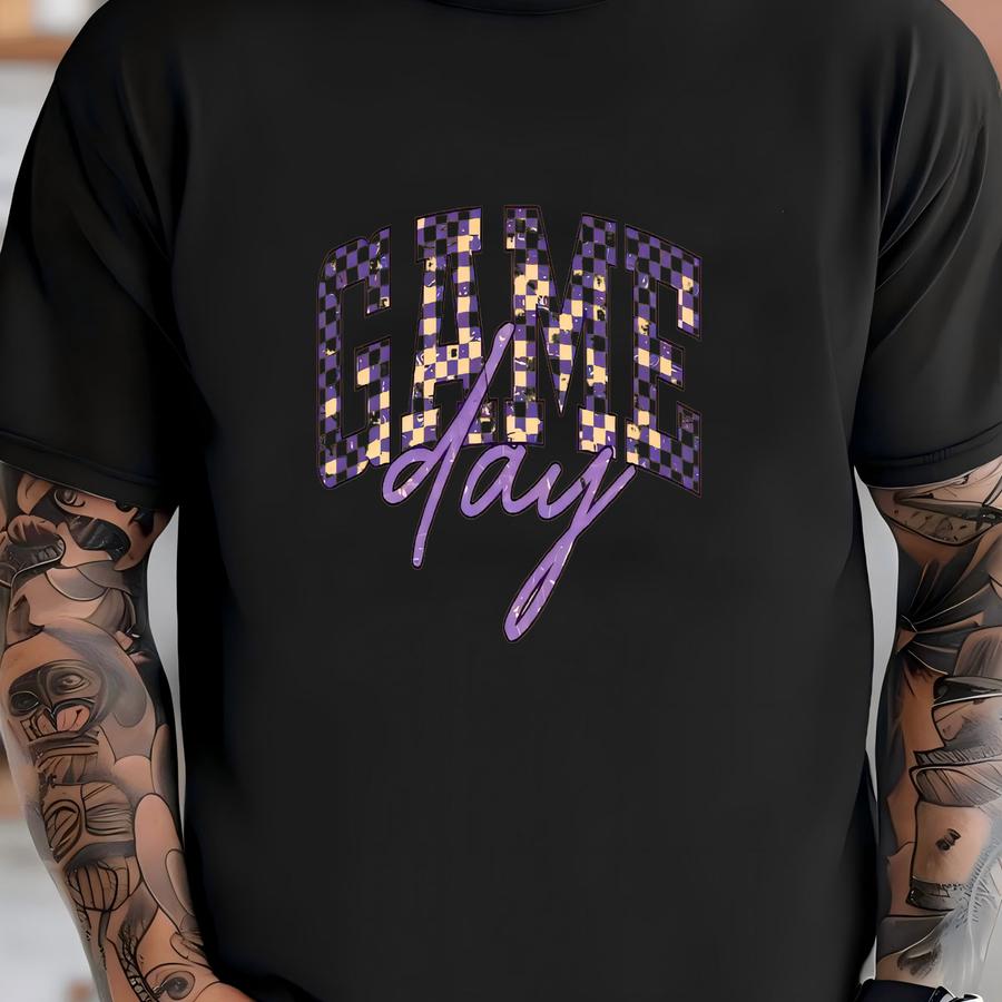 Game Day Shirt Purple Yellow T-shirt