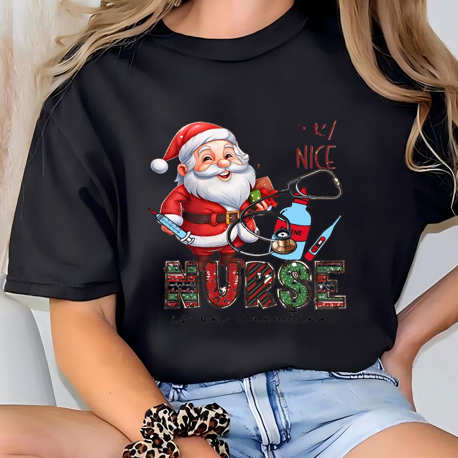 Nurse Christmas Shirt, Rn Holiday Tee, Nursing Student Gift, Medical Staff Christmas Top, ® Nurse Hoodie, Funny Nurse Gift. T-shirt
