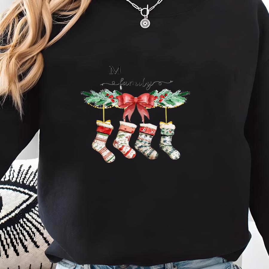 Personalized Family Christmas Ornament, Custom Family Christmas Keepsake, Family Christmas Gift, Family Ornament Sweatshirt