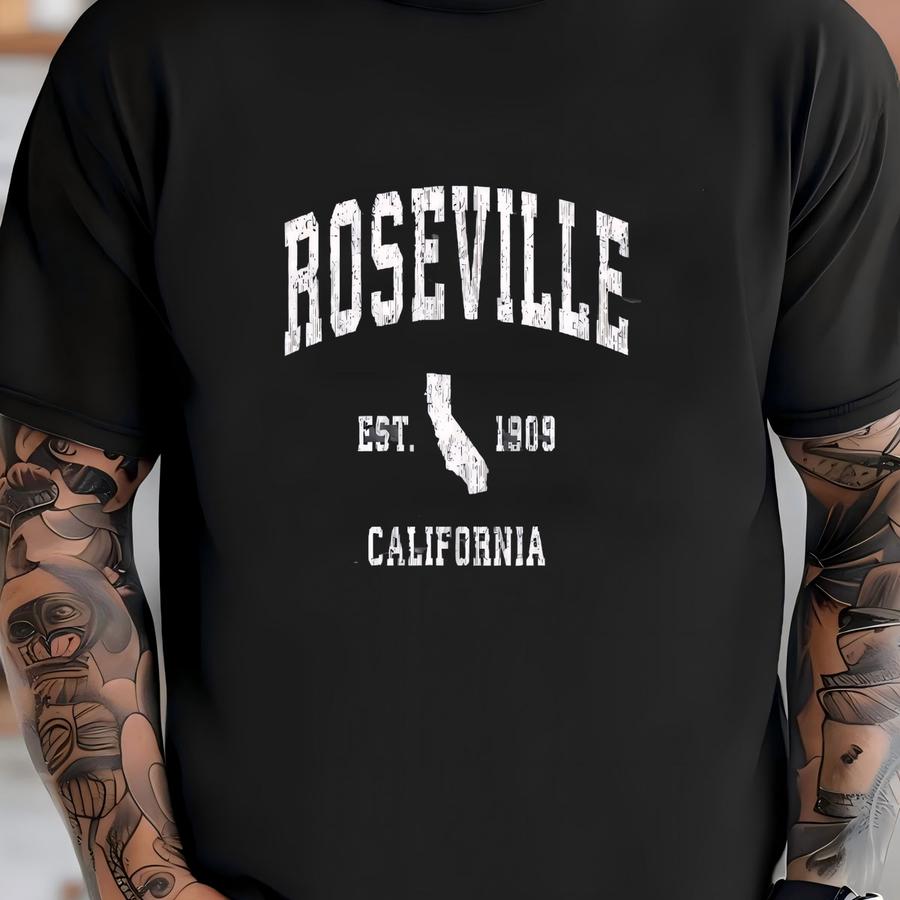 Key West Florida Shirt, Roseville California Shirt, Roseville Ca Shirt, Roseville Vacation, California State, California Trip Tee, Ca Hoodie T-shirt