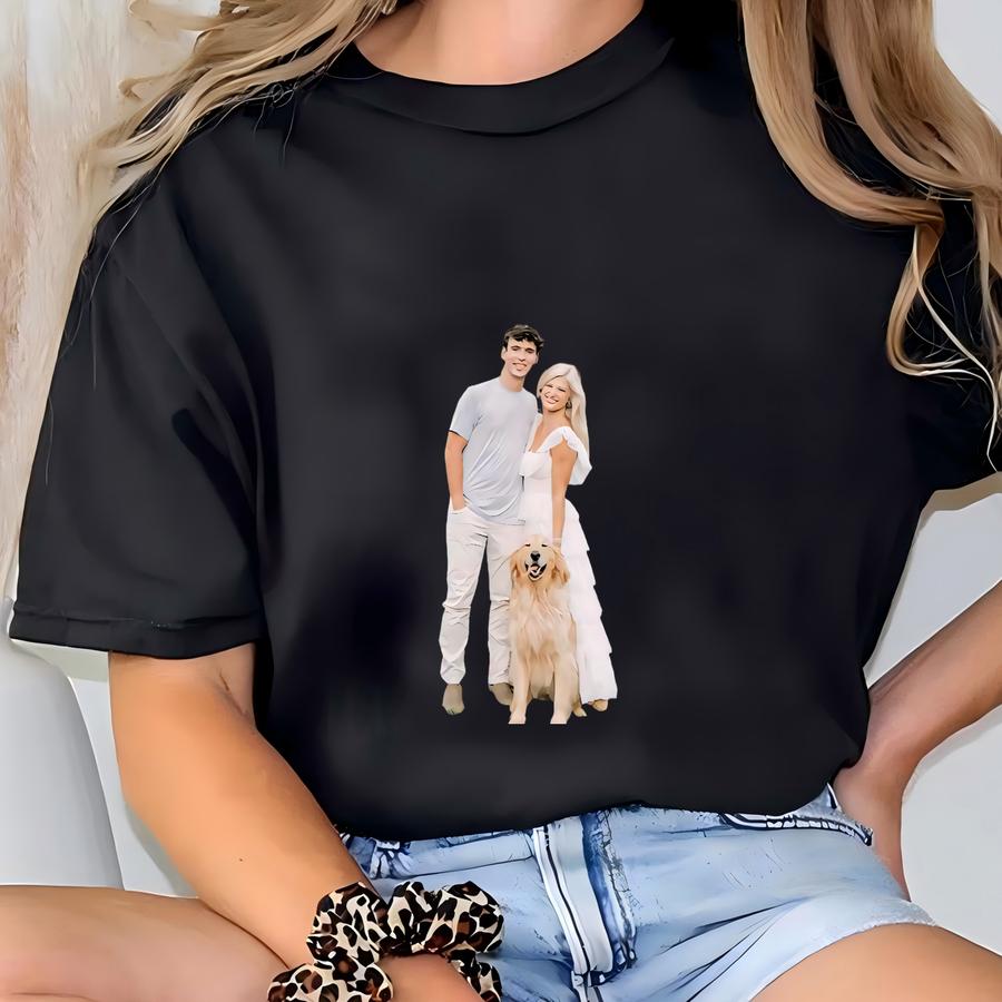 Personalized Forever Yours Couples Wooden Ornament, Custom Photo Couple Ornament, Our First Christmas Together, New Couple,newlywed Ornament T-shirt