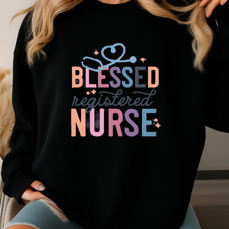 Registered Nurse Sweatshirt, Rn T-shirt, Nurse Week Shirt, Nurse Crewneck, Hospital Worker Hoodie, Healthcare Worker Shirt Sweatshirt