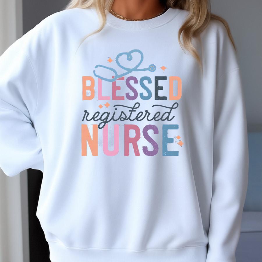 Registered Nurse Sweatshirt, Rn T-shirt, Nurse Week Shirt, Nurse Crewneck, Hospital Worker Hoodie, Healthcare Worker Shirt Sweatshirt