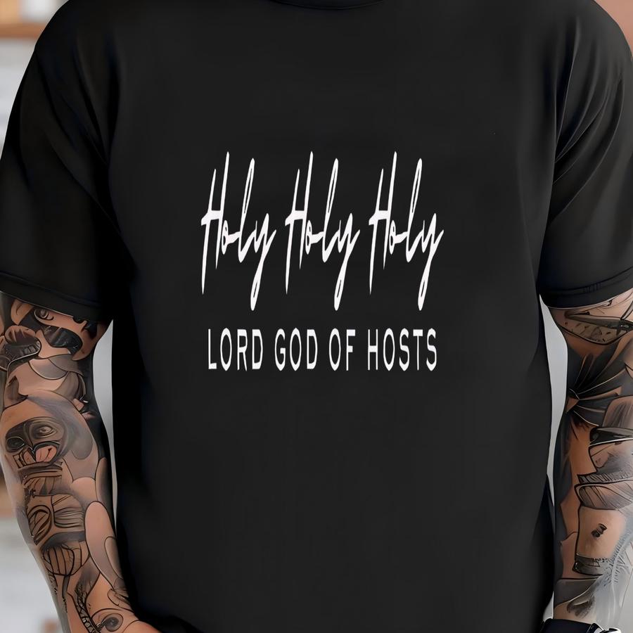 Catholic Women’s Sweatshirt | Holy Holy Holy Lord God Of Hosts | Mass Adoration Christian Gift T-shirt
