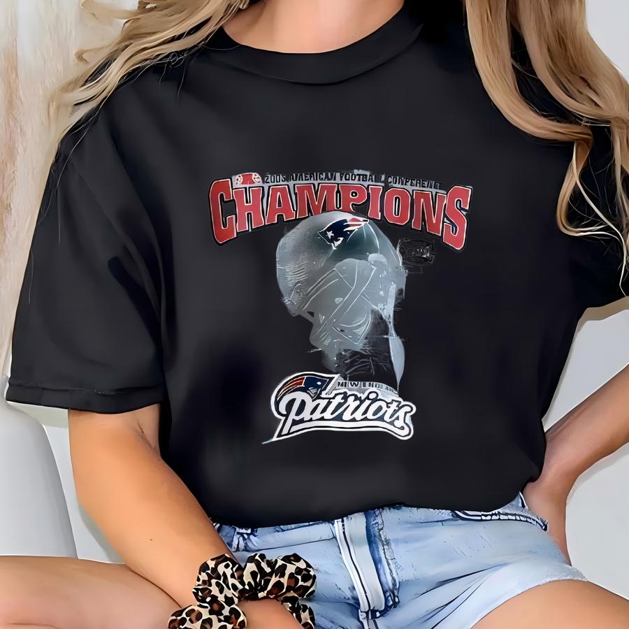 Vintage 2000s New England Patriots Sweatshirt - Jerzees/ Size L T-shirt