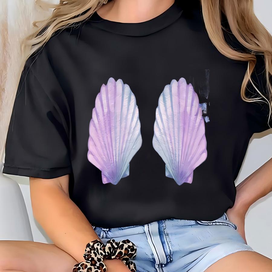 Seas Baby Tee Y2k Mermaid Baby Tee Beach Shirt Feminine Tshirt Sirencore Clothing Ocean Inspired Top Venus Aphrodite Shirt T-shirt
