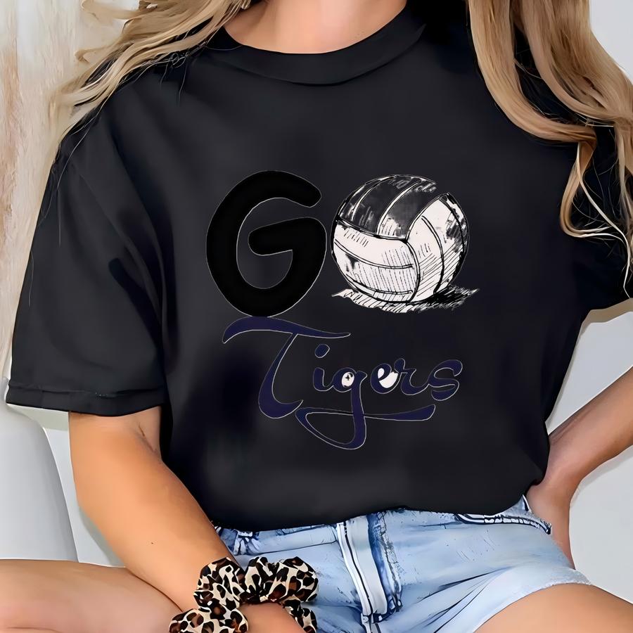 Custom Volleyball Sweatshirt, Custom Go Team Sweater, Personalized Volleyball Mom Hoodie, Custom Volleyball Team Sweatshirt T-shirt
