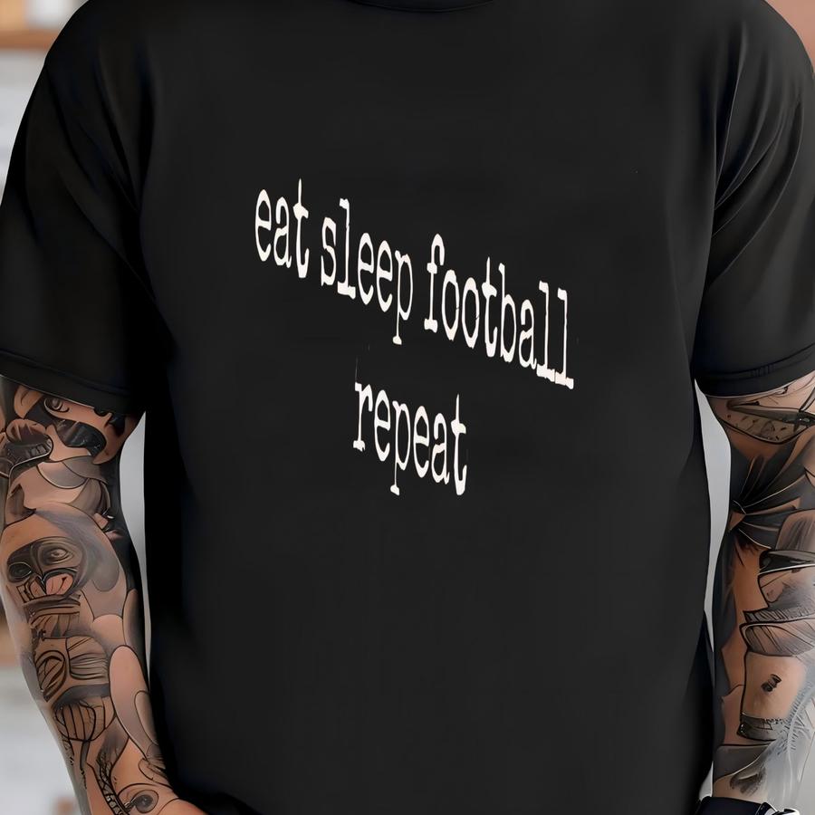 ®, Eat Sp Football Repeat Shirt, Football Player Gift, Game Day Apparel, Sports Fan Tee, Football Season Shirt, Funny T-shirt