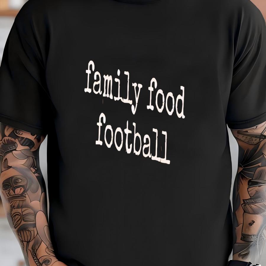 ® Family Food Football Shirt, Thanksgiving Shirt, Football Season Shirt, Fall Shirt, Game Day Shirt, Holiday Shirt,  T-shirt