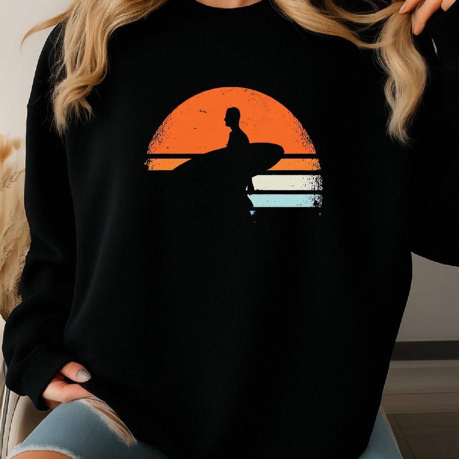 Retro California Surfing Tshirt, Surf Lover California Shirt, Surfing T-shirt, Surf Lover Gift, California Surfing Sweatshirt California Tee Sweatshirt