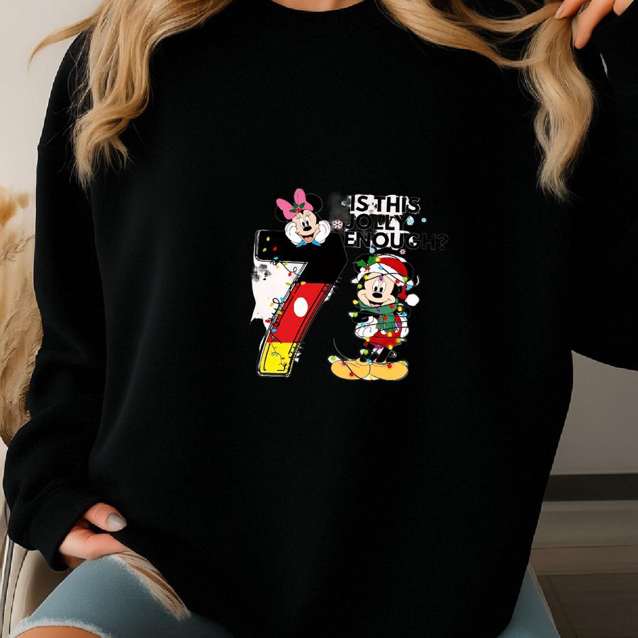 Is This Jolly Enough Shirt,  Shirt, Xmas Party Sweater, Christmas Family Trip Shirt, Xmas Holiday Tee Sweatshirt