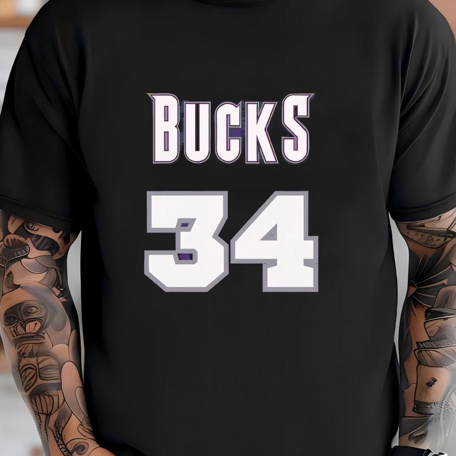 Giannis Antetokounmpo Vintage 1994 Milwaukee Basketball Jersey - Retro Sports Shirt, Throwback Basketball, Athletic Apparel, Classic Jersey T-shirt