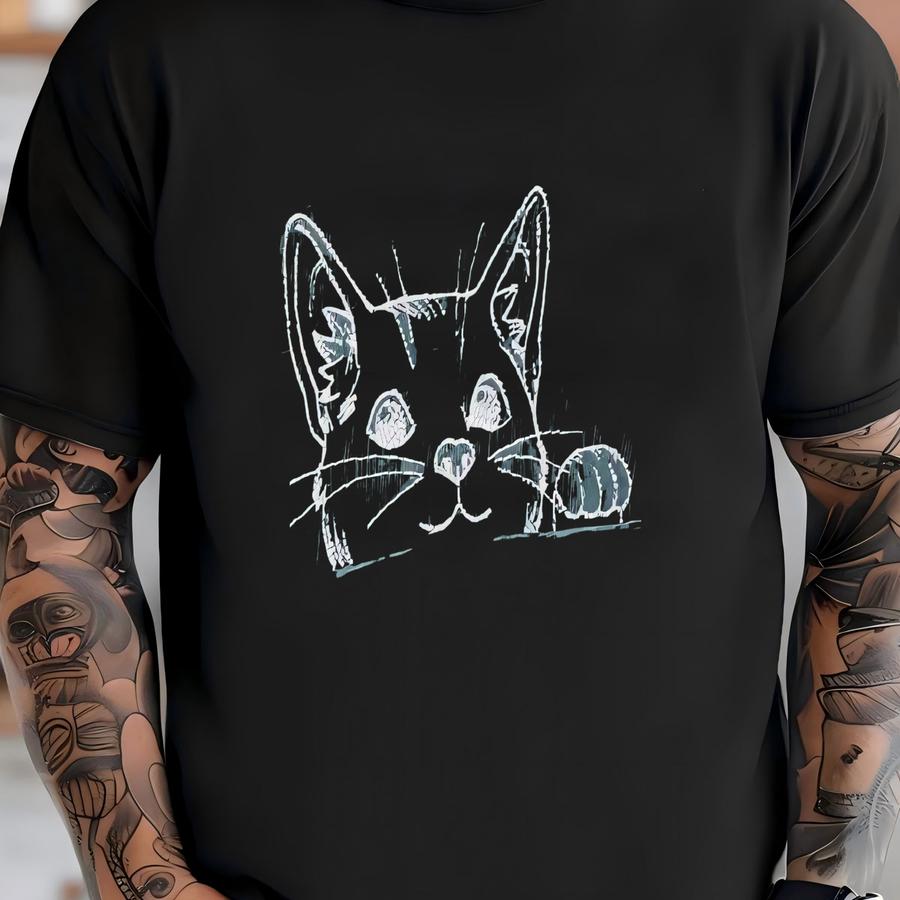 Cat Pocket Hoodie T-shirt