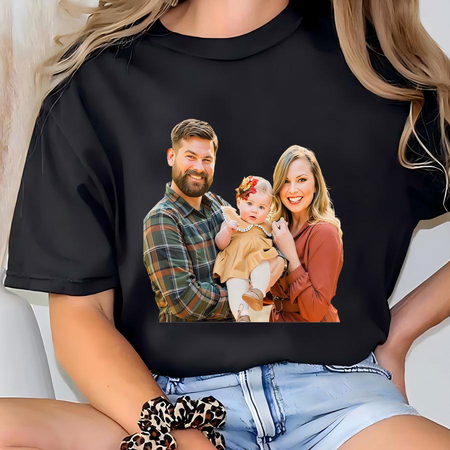 Custom Photo Shirt, Personalized Hoodie, Custom Picture Hoodie, Family Picture Tee, Custom Logo Shirt T-shirt