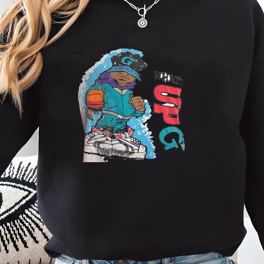 Vintage 90s Basketball Homies What's Up G Graphic T Shirt Sz Large Sweatshirt