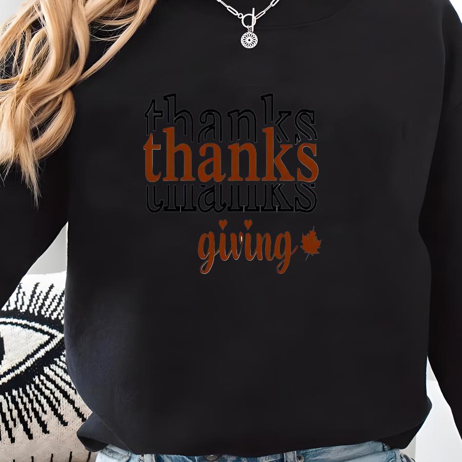 Thanksgiving Shirt: Bible Verse, Thankful Fall T-shirt Sweatshirt