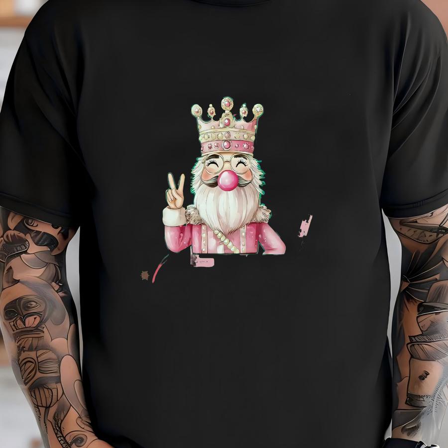 Merry Christmas Sweatshirt Nutcracker Christmas Sweatshirt Funny Design Holiday Top Humorous Festive Apparel Winter Themed T-shirt