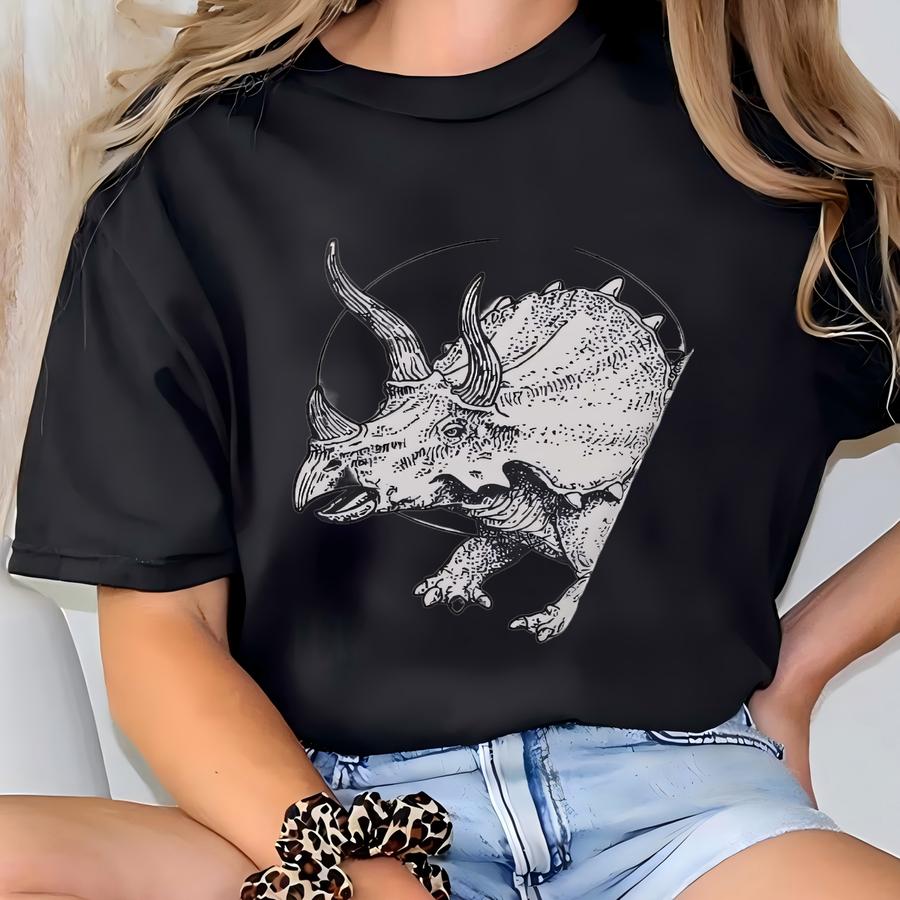 Triceratops Dinosaur Iphone 17 Case: Magsafe Compatible T-shirt