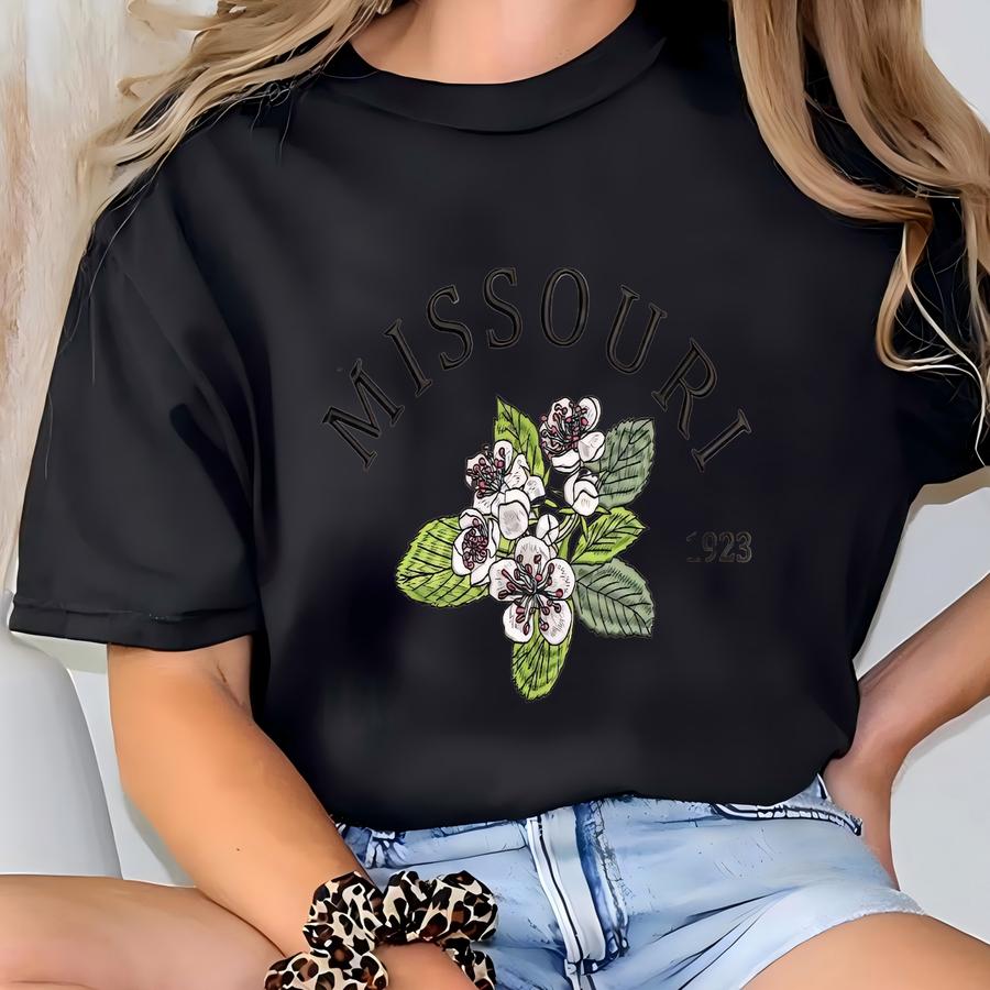 Missouri The Hawthorn Blossom State Sweatshirt, Missouri State Est 1923 Hoodie, Flower State Hoodie, The Show Me State Tee T-shirt