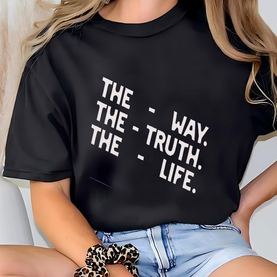 Way Truth Life John 14 6 Bible Verse Phone Case Iphone 17 Christian Scripture Protective Cover T-shirt