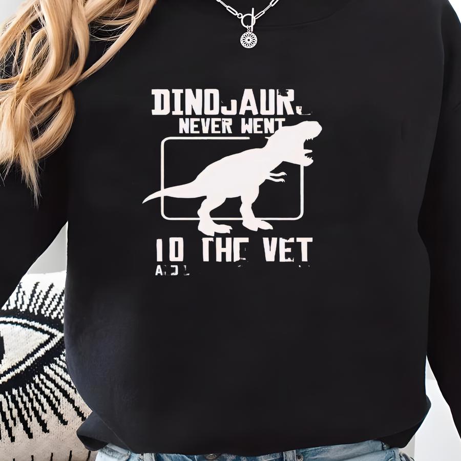 Funny Veterinarian T-shirt, Animal Lover Tee, Vet Student Crewneck, Pet Lover Shirt, Dinosaur T-shirt, Veterinarian Gift, Sweatshirt