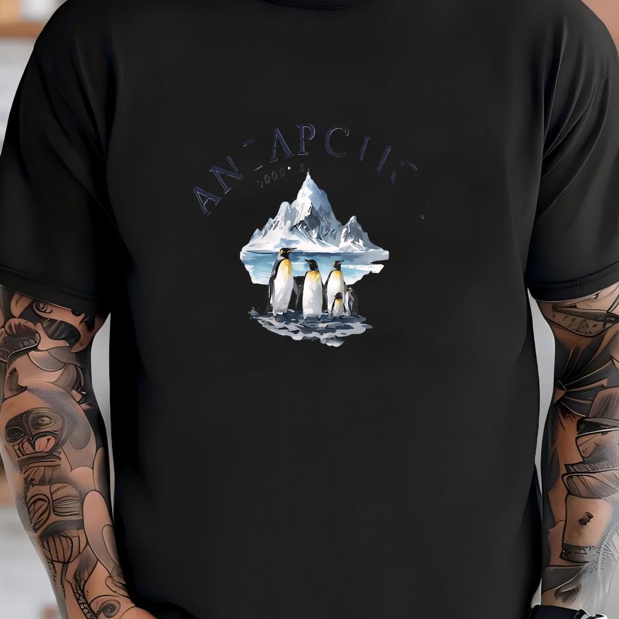 Antarctica Penguins Hoodie, King Penguin Family Shirt, Travel Gift, Beyon The Edge Of The World Tee, Antarctica Unisex Shirt T-shirt