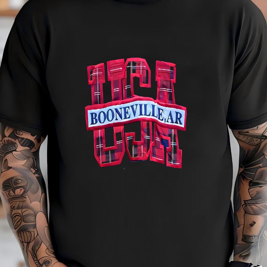 Vintage Souvenir Booneville, Ar Crewneck Sweatshirt Size L T-shirt