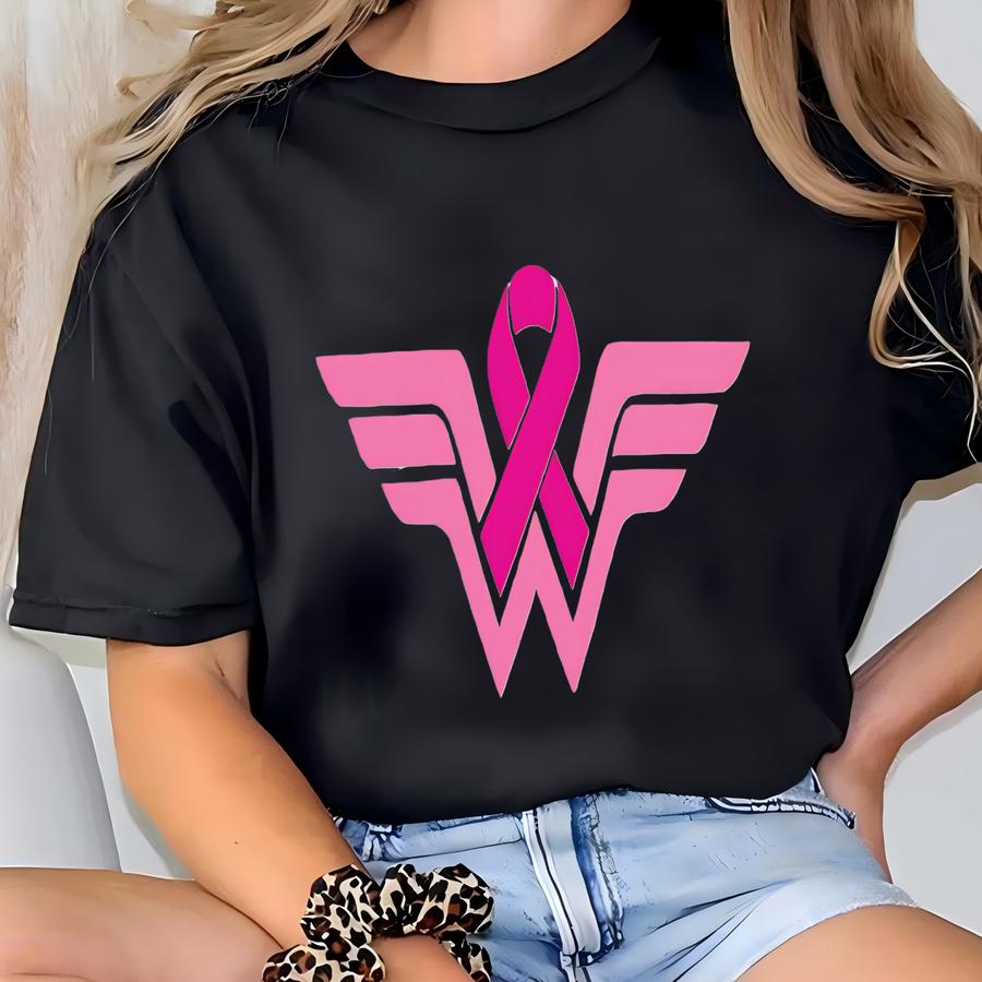 Breast Cancer Awareness Shirt | Pink Ribbon Hero Tee | Survivor Support Gift For Women T-shirt