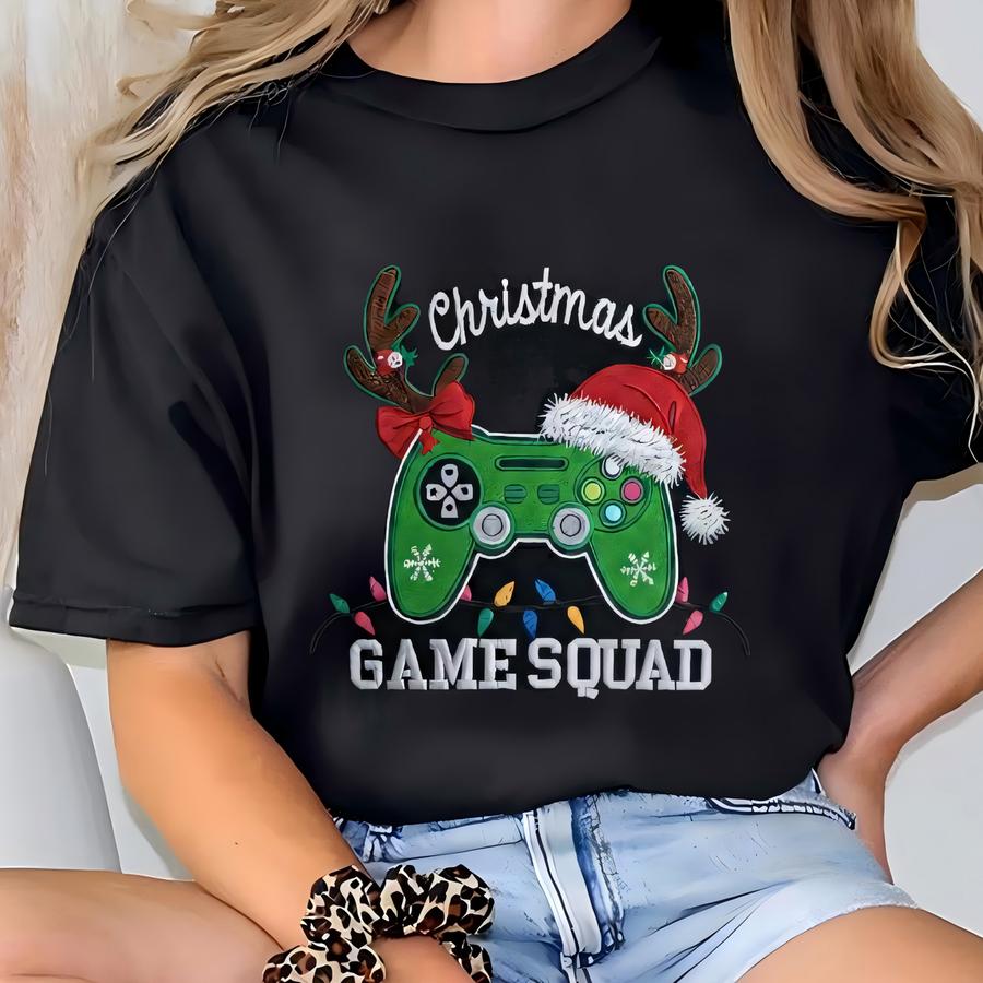 Christmas Game  Kids Sweatshirt, Game Controller Christmas Shirt, Game Day Shirt, Kids Game Controller Shirts T-shirt